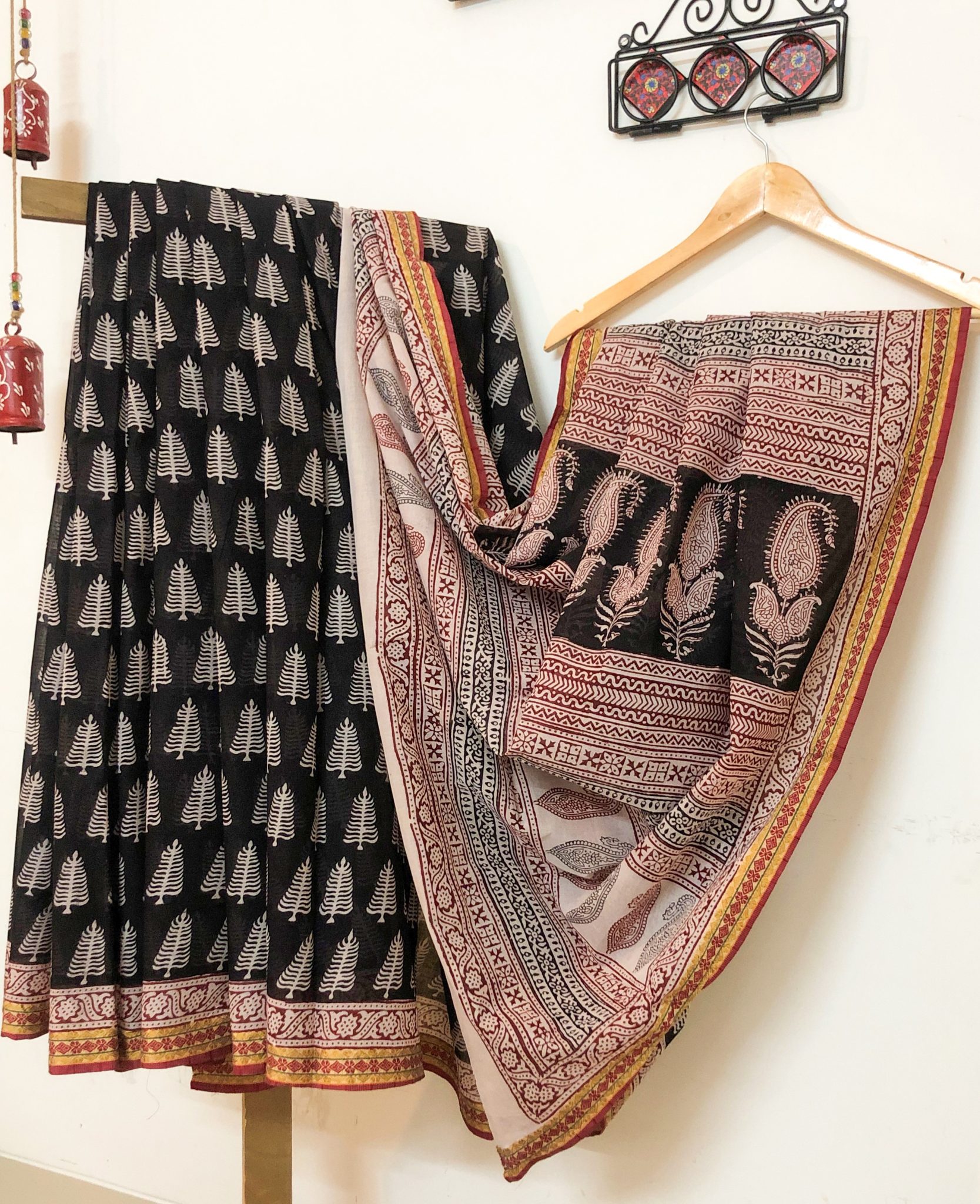 Kids Wear – Cotton Bagh Print – Handloom Salwar and Kurta – Mrignayani